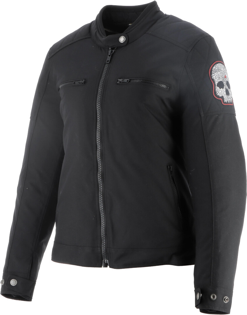 Helstons Widow Dame motorcykel tekstiljakke Sort M Figur 4