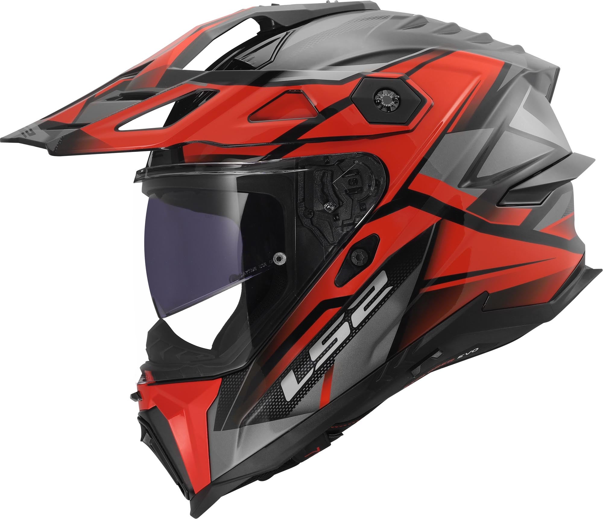 LS2 MX707 Explorer Evo Talux Enduro čelada rdeča S (55/56) Slika 1