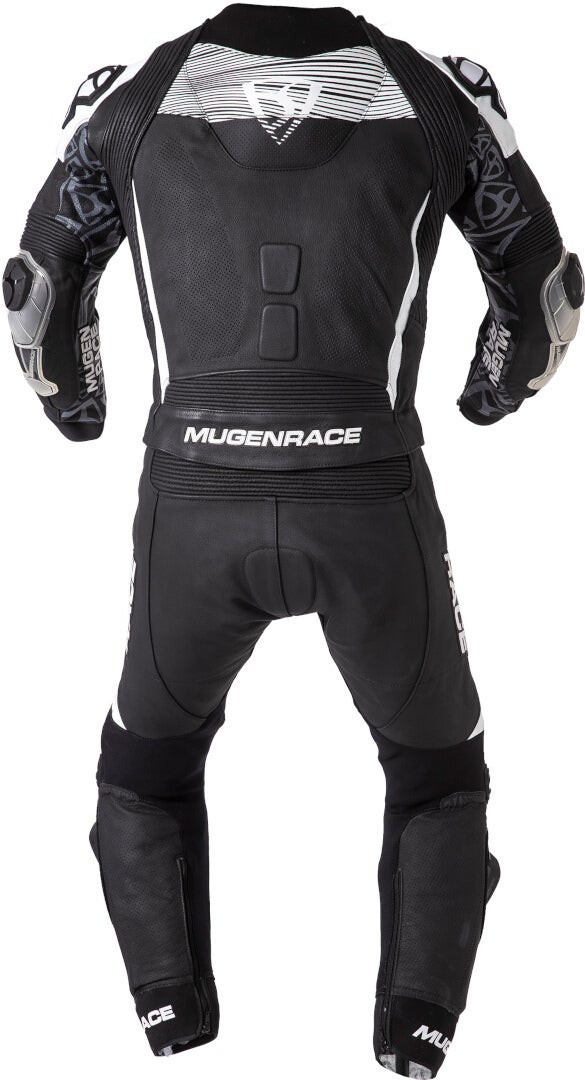 Side view of MUGENRACE Cira-SR perforated Two Piece Ladies Motorcycle Leather Suit