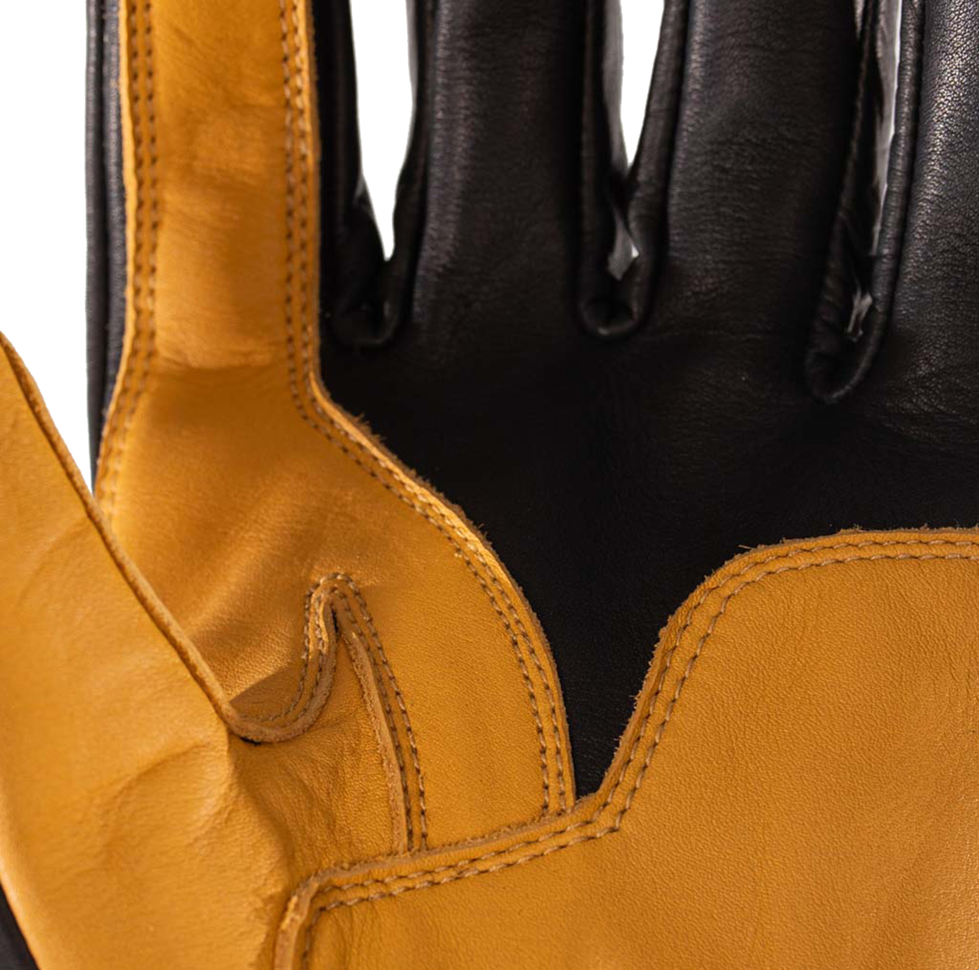 Rusty Stitches Johnny V2 Motorrad Handschuhe schwarz/gelb S Abbildung 5