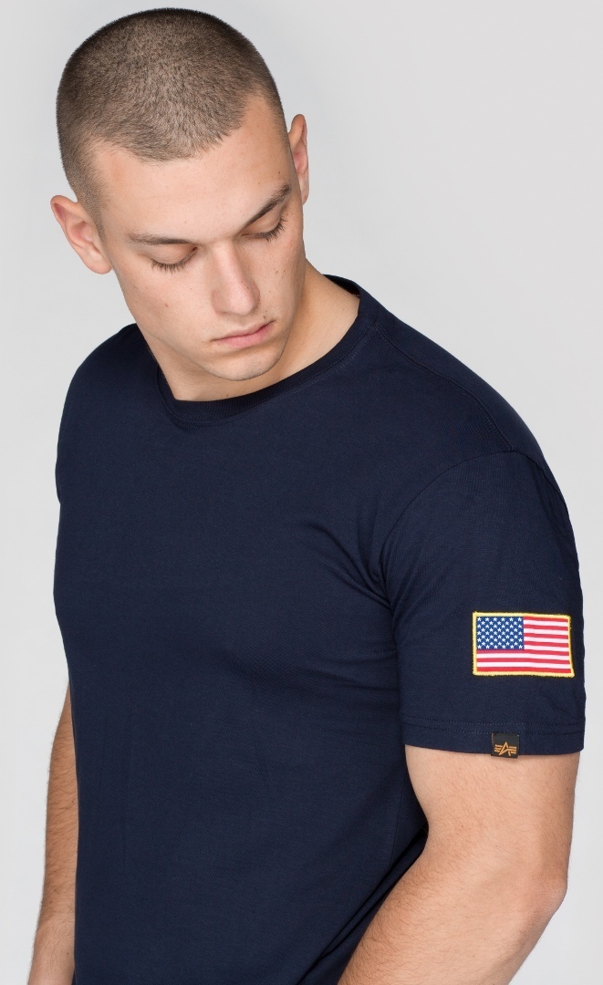Alpha Industries NASA T-Shirt dunkelblau M Abbildung 2