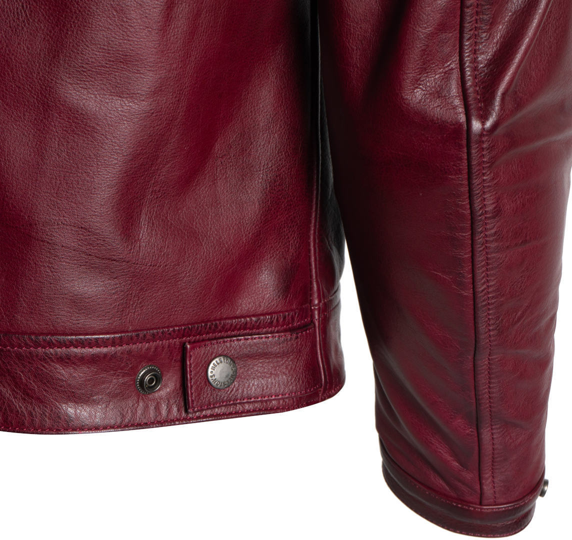 Helstons Chevy Buffalo Motorcycle Leather Jacket dark red XL Figure 2