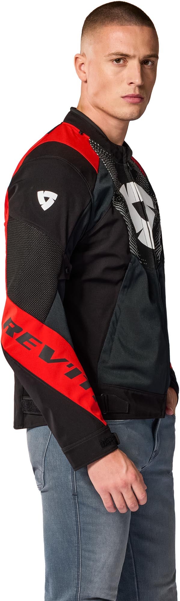 Revit Hyperspeed 3 GT Air Motorcycle Textile Jacket black/red XS Figure 4
