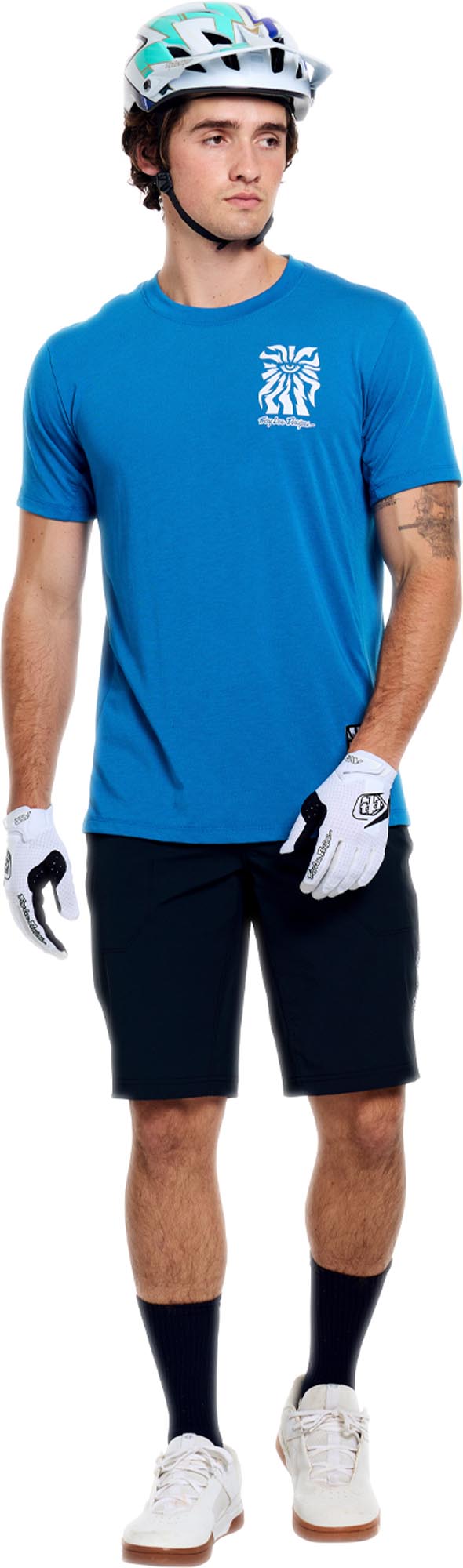 Side view of Troy Lee Designs Skyline Ride One Eye Short Sleeve Bicycle Jersey