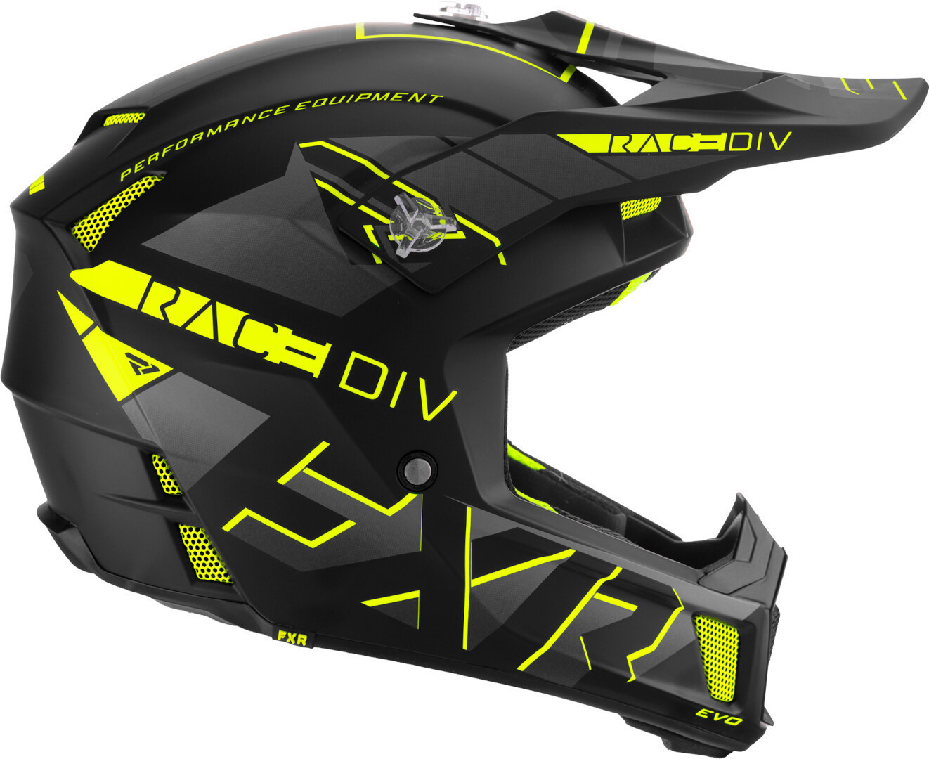 FXR Clutch Evo 2023 Cască de snowmobil negru/galben XS (53/54) Figura 4