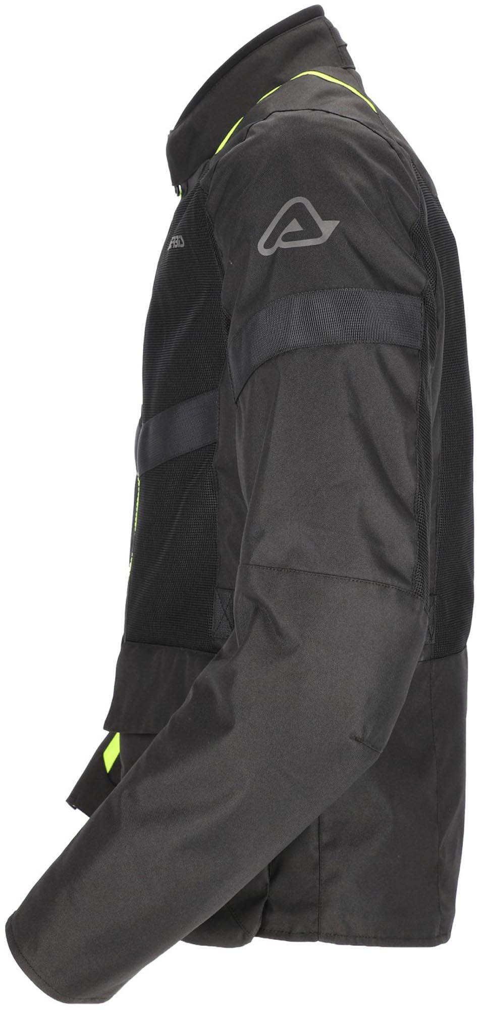 Acerbis Ramsey Vented Long Motorcycle Textile Jacket black/yellow XXL Figure 5