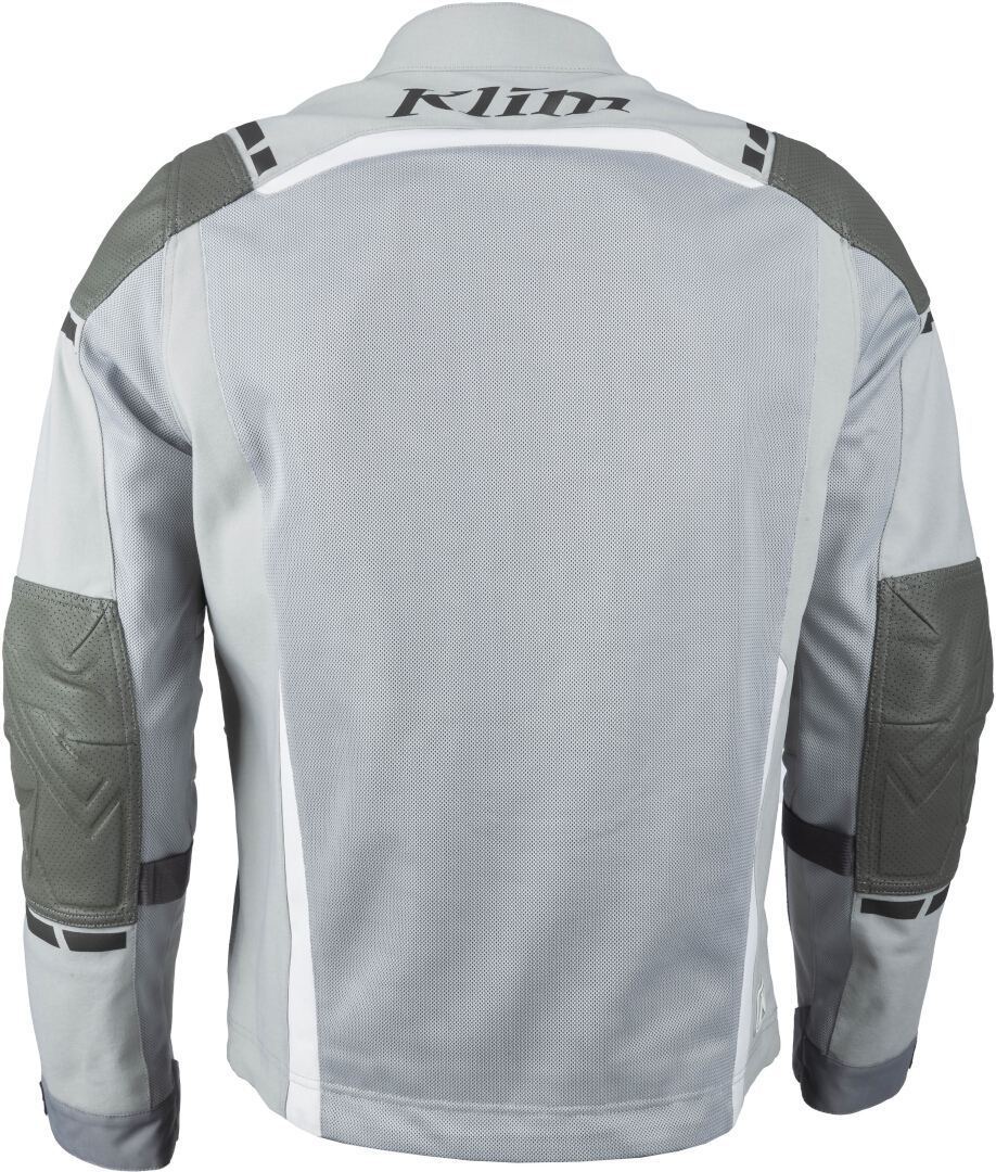 Klim Induction Pro 2025 Perforated Motorcycle Mesh Leather-/Textile Jacket grey/white 3XL Figure 4
