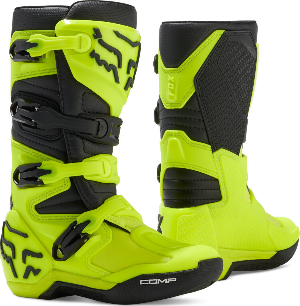 FOX Comp 2023 Motocross støvler til unge gul/sort 7 Figur 1