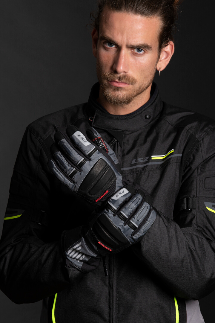 LS2 Shadow waterproof Motorcycle Textile Jacket black/neon 4XL Figure 3