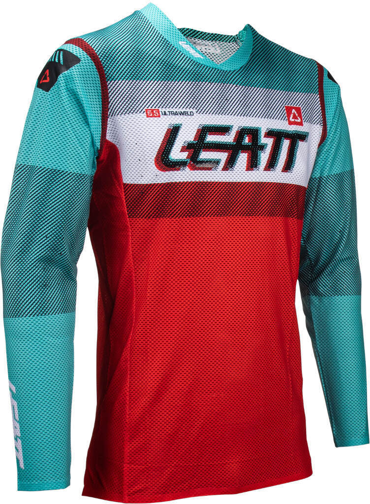 Leatt 5.5 Ultraweld 2024 Maglia Motocross rosso/blu/verde L Figura 3
