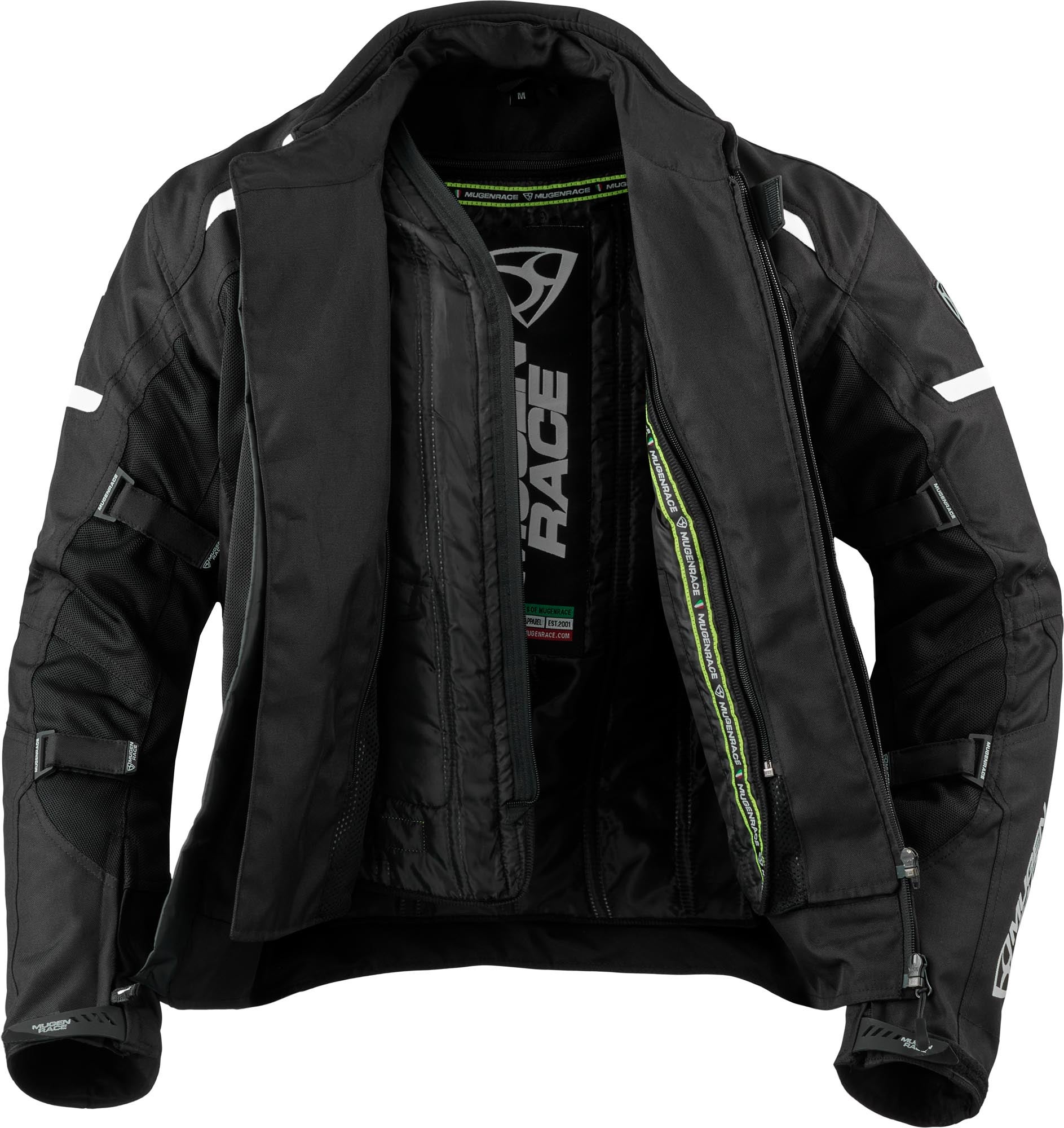 Side view of MUGENRACE Fuggire-A Motorcycle Textile Jacket