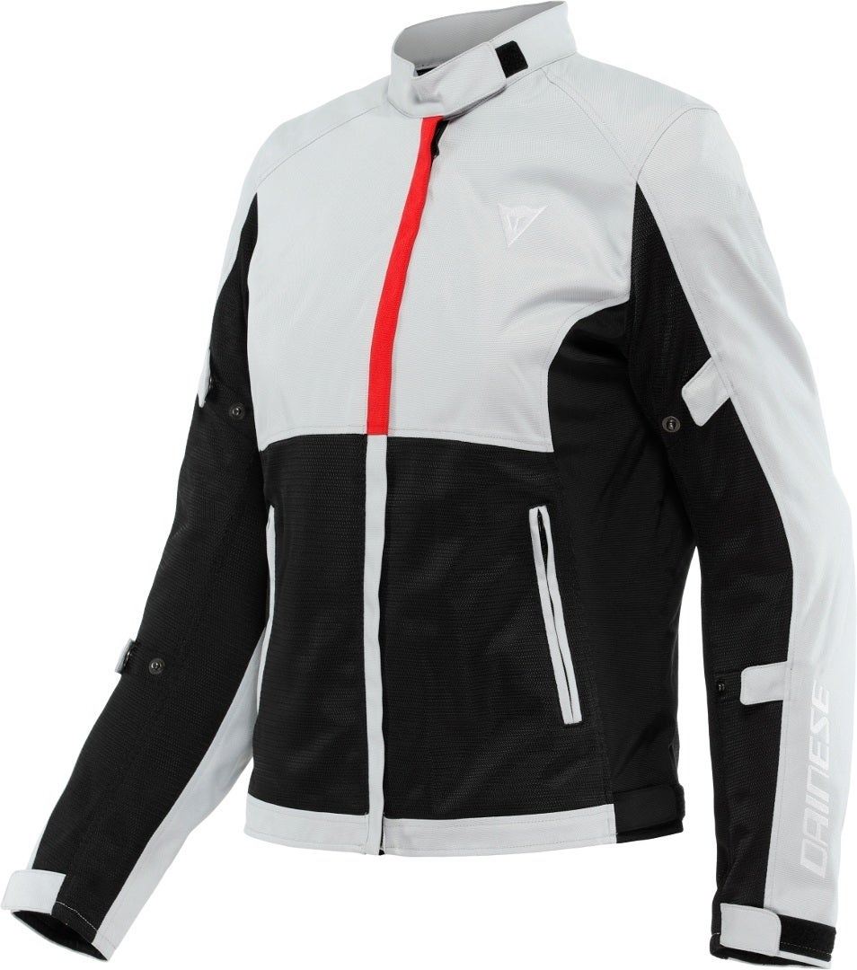 Dainese Risoluta Air Tex Damen Motorrad Textiljacke hellgrau/schwarz/rot 52 Abbildung 1