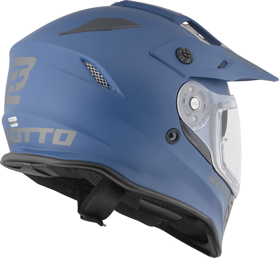 Bogotto H331 BT Bluetooth Casco Enduro Blu opaco 2XL Figura 9