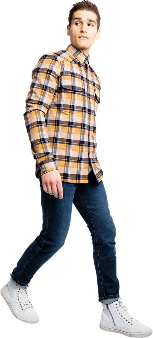 John Doe Motoshirt Hemd creme M Abbildung 14