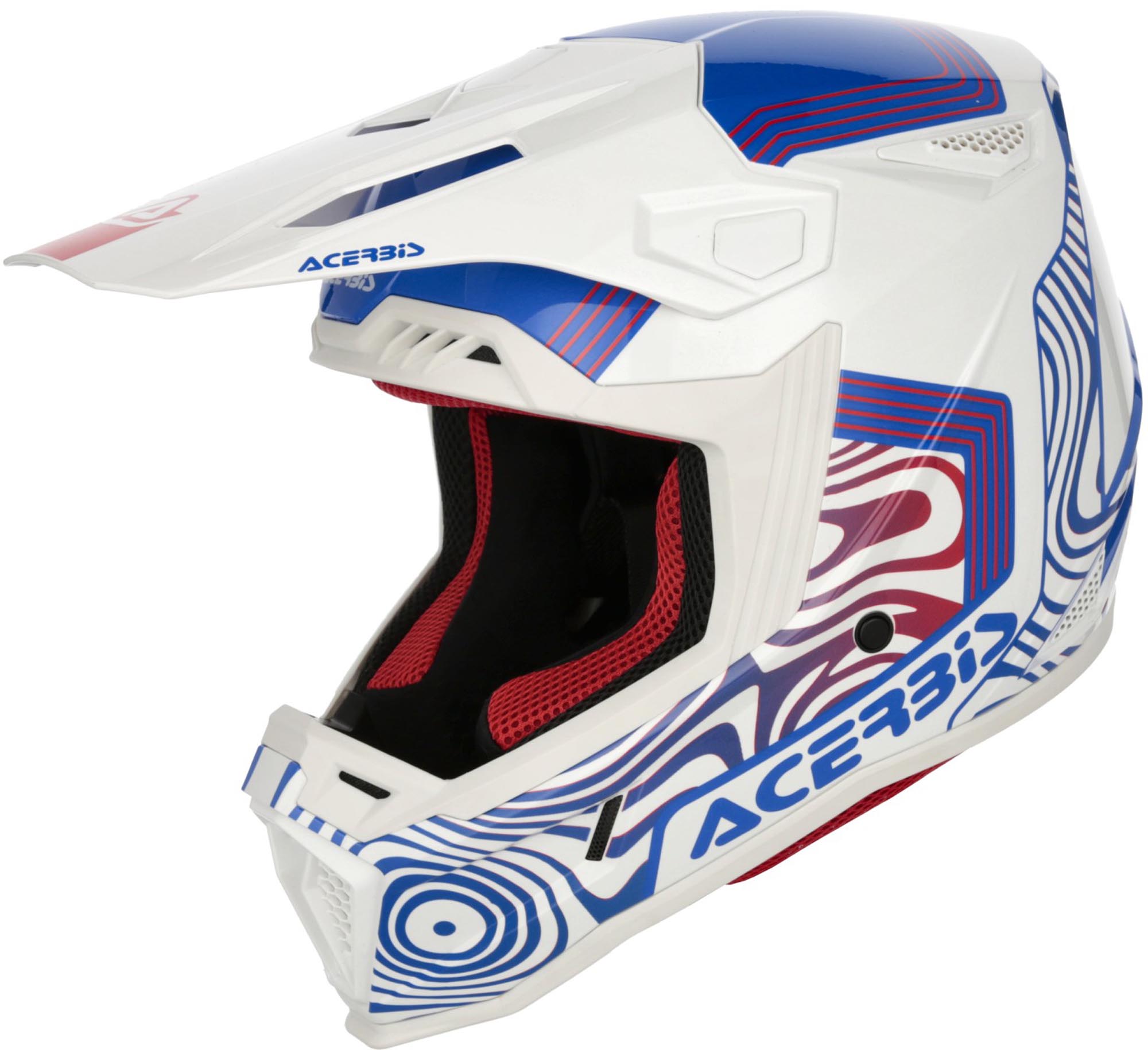 Acerbis Whoops Graphic Casque de motocross Blanc/Bleu/Rouge S (55/56) Figure 1