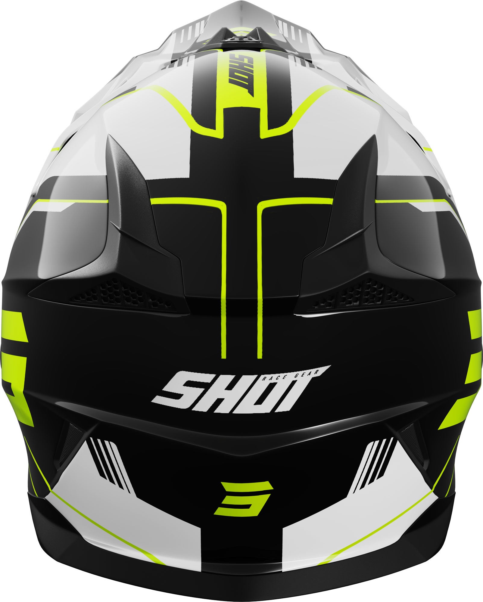 Shot Pulse Lines Capacete de motocross juvenil preto/amarelo Y/S (49/50) Figura 3