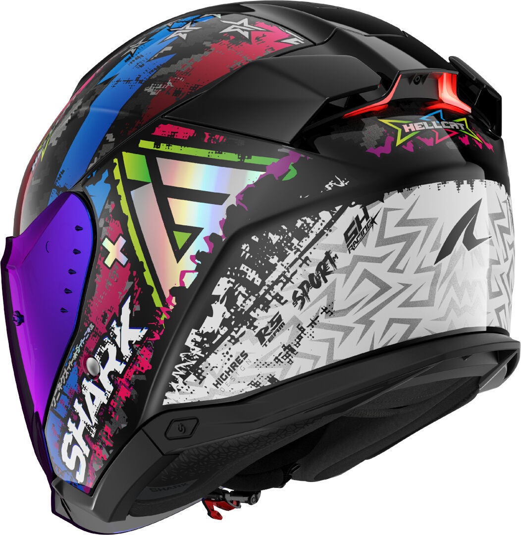 Shark Skwal i3 Jet Hellcat Casco Jet nero/bianco/blu M (57/58) Figura 3