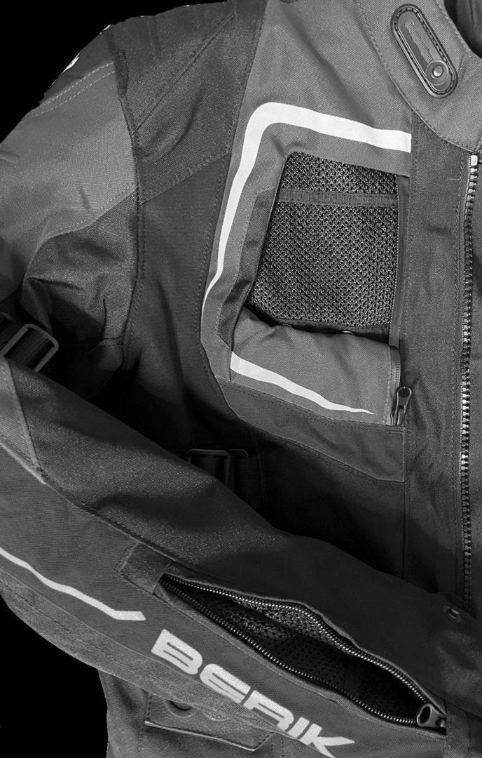 Berik Safari Pro Waterproof 3in1 Motorcycle Textile Jacket black/grey 58 Figure 6