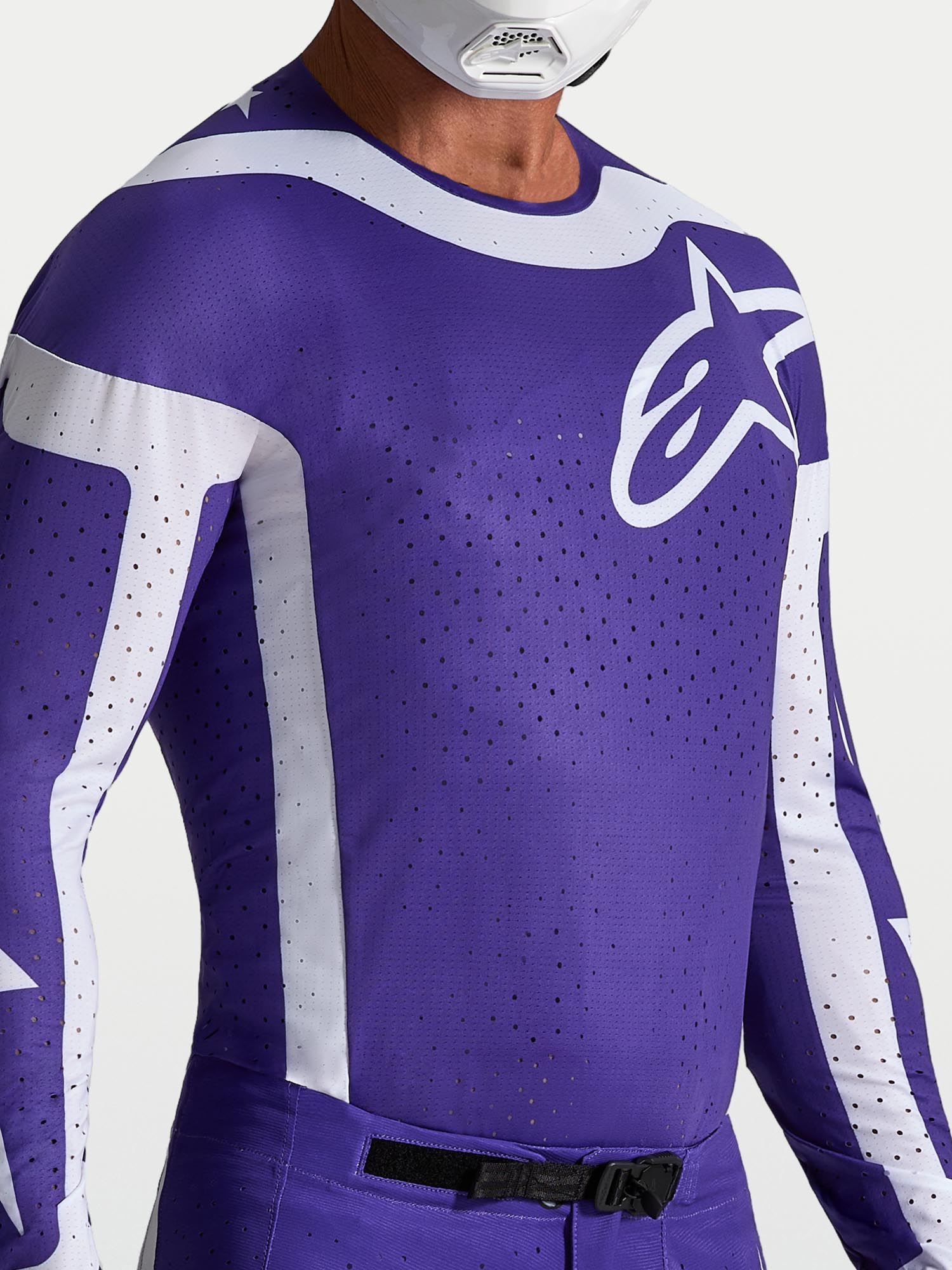 Alpinestars Supertech Vesta Motocross Jersey blau/weiß 2XL Abbildung 5