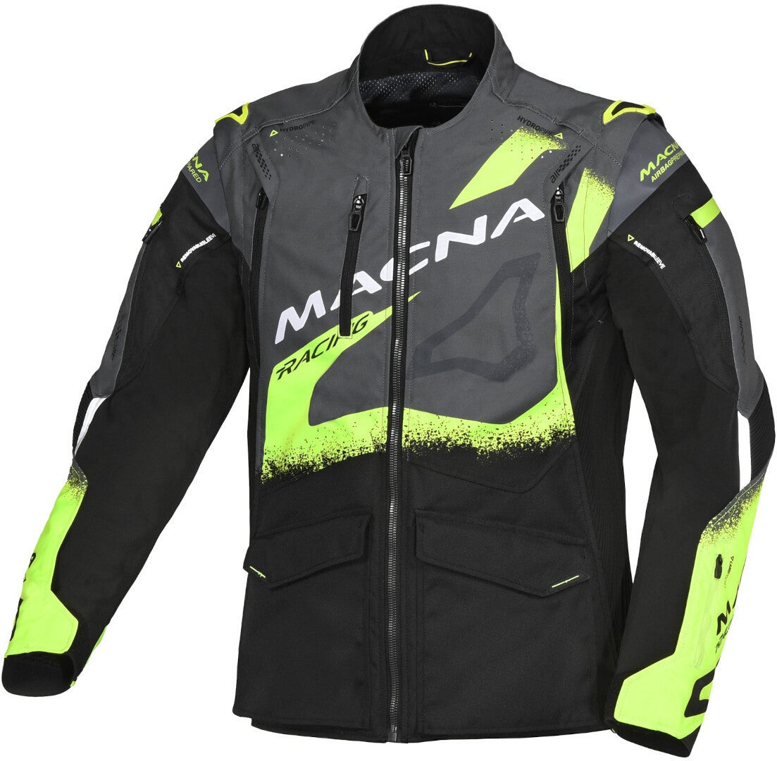 Macna Landmark Motocross jakke sort/grå/gul XL Figur 1