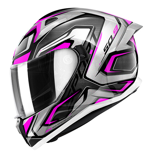 GIVI 50.9 Sport Atomic Helmet white/titanium/silver/pink M Figure 2