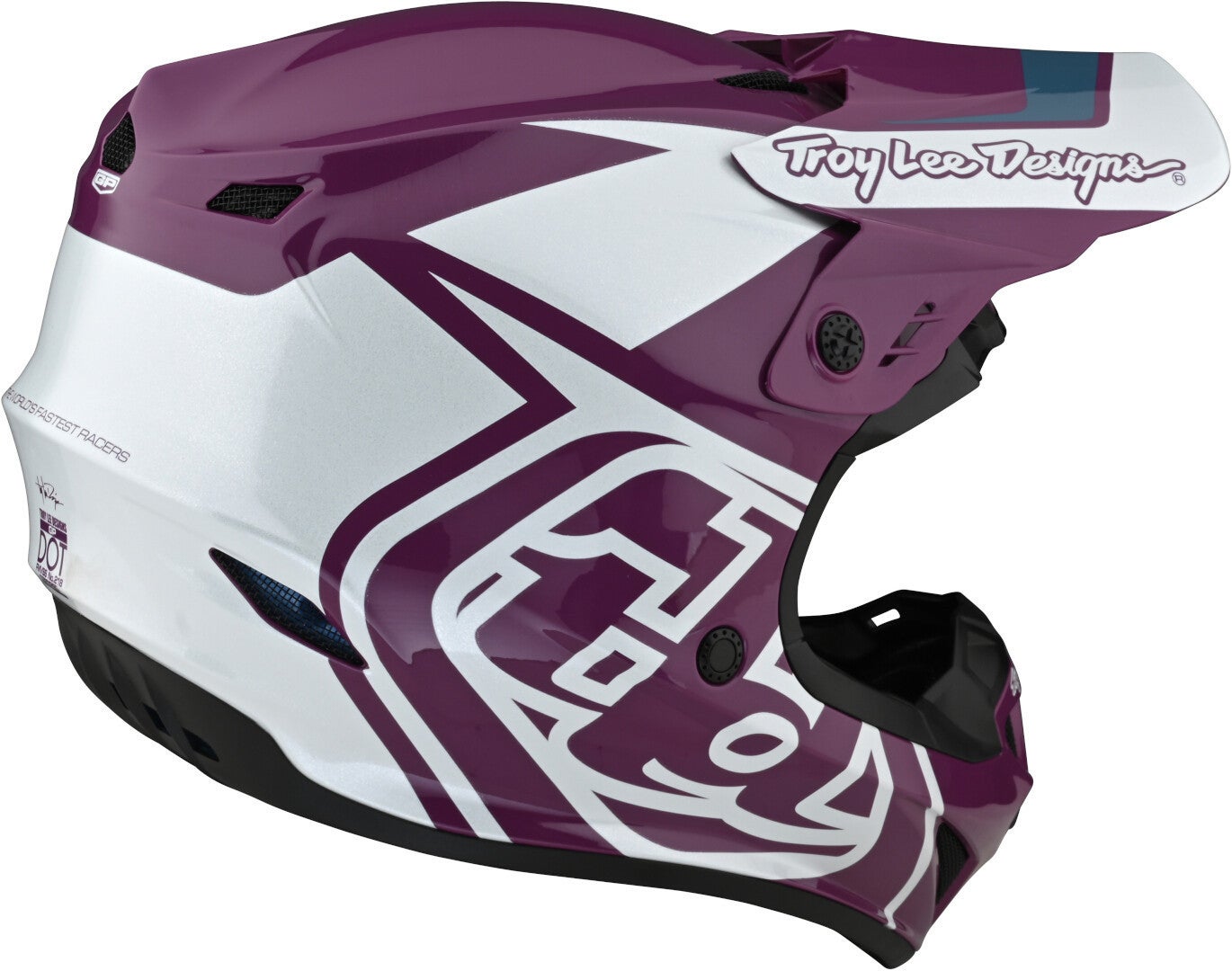 Troy Lee Designs GP Overload Motorcross helm paars/wit M Figuur 5