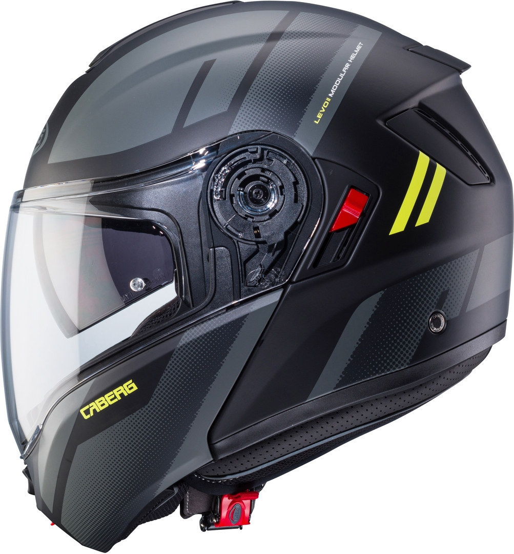 Caberg Levo X Manta Cască Negru mat/gri/galben L (59/60) Figura 3