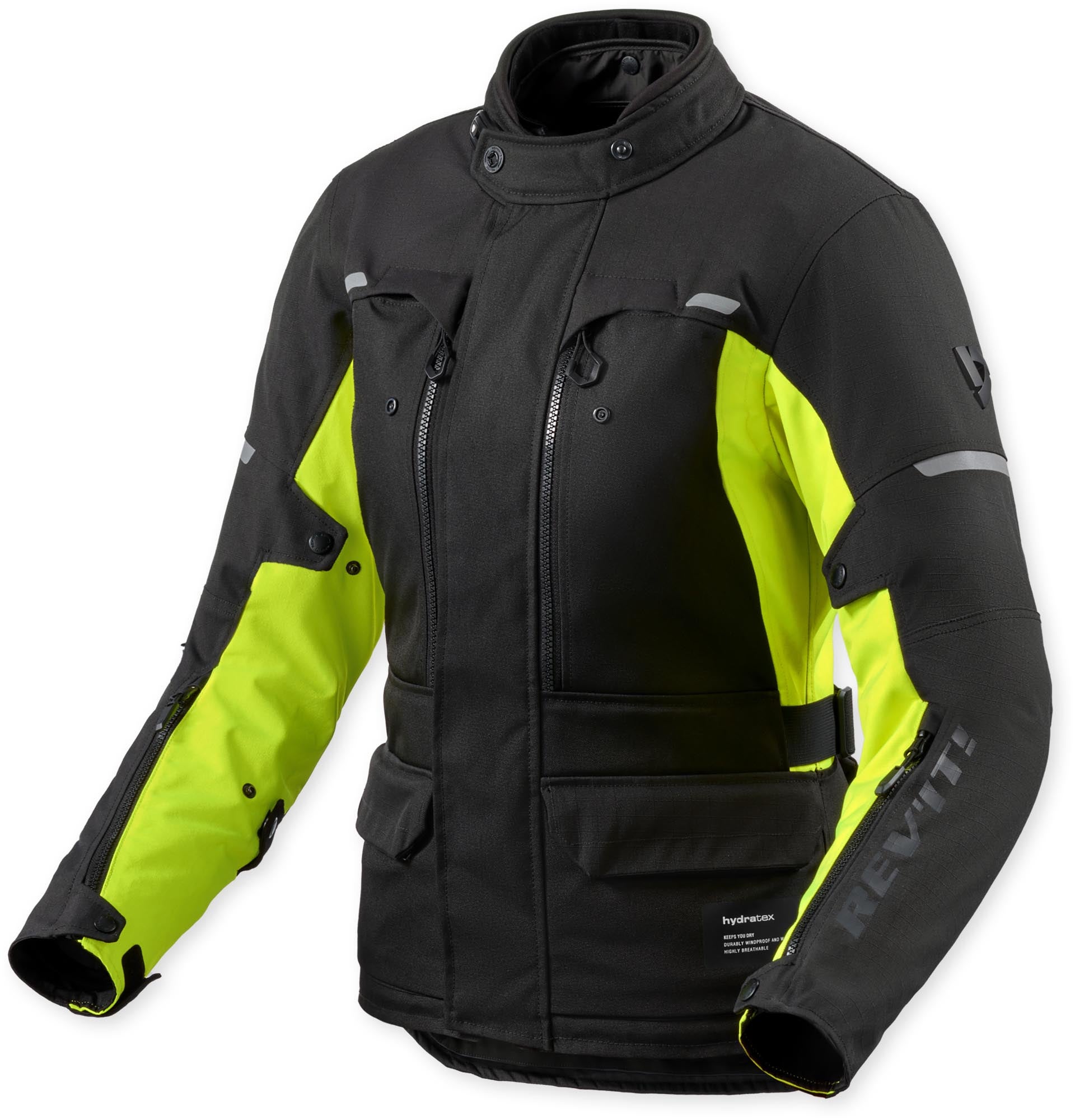 Revit Outback 5 H2O waterproof Ladies Motorcycle Textile Jacket black/neon-yellow 44 Figure 1