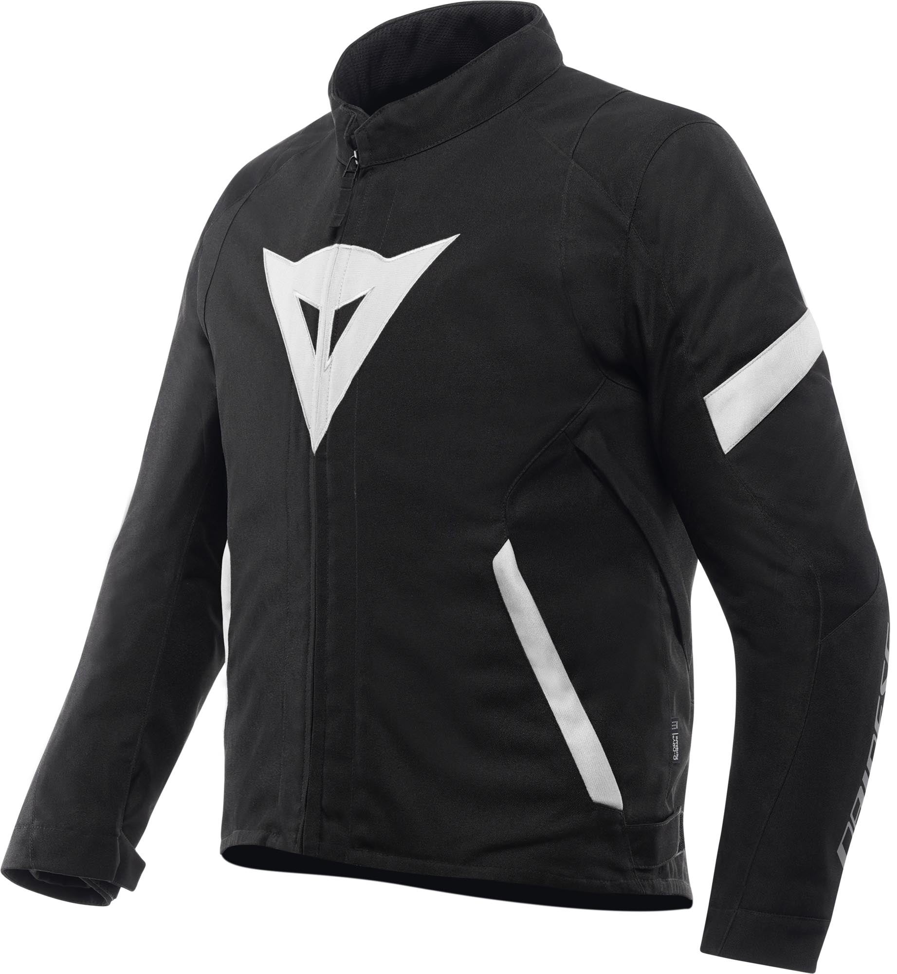 Dainese Vector D-Dry Motorkerékpár textildzseki fekete/fehér 62 1. ábra