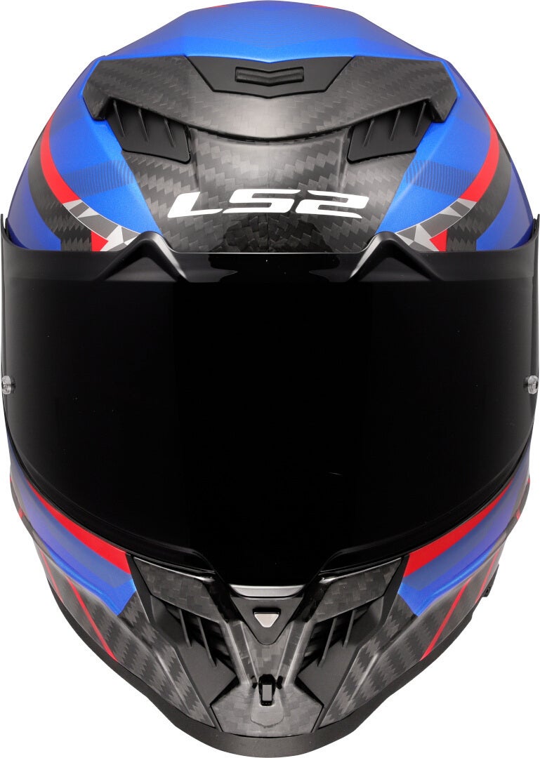 LS2 FF807 Dragon Trax Carbon Casco carbonio/blu/rosso L (59/60) Figura 6