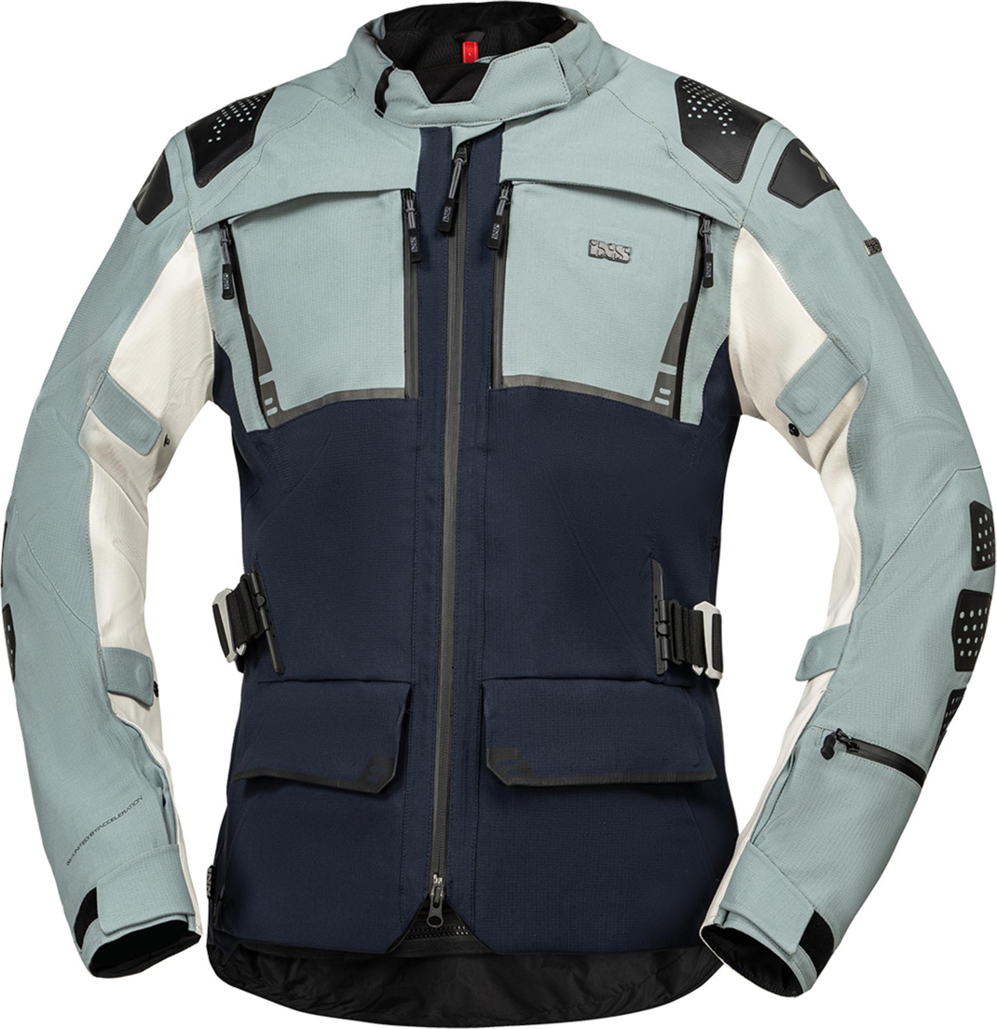IXS Tourster STX 2.0 Jachetă textilă impermeabilă pentru motociclete Albastru/gri M Figura 1