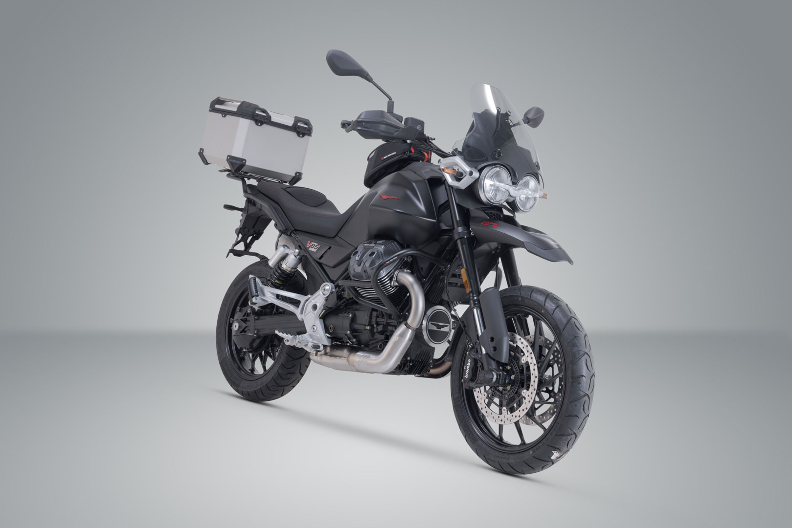 Sistem top case SW-Motech TRAX ADV - Argintiu. Moto Guzzi V85 Strada (24-). Figura 2