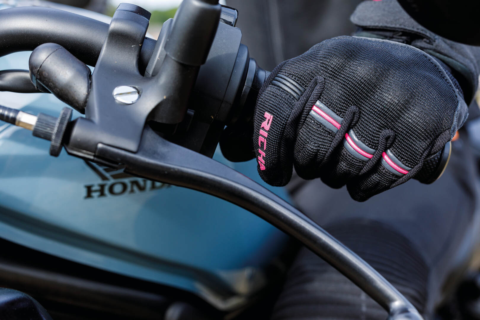 Richa Scope Damen Motorrad Handschuhe schwarz/pink S Abbildung 4