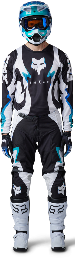FOX 180 Kozmik Calça Motocross preto/branco 32 Figura 13