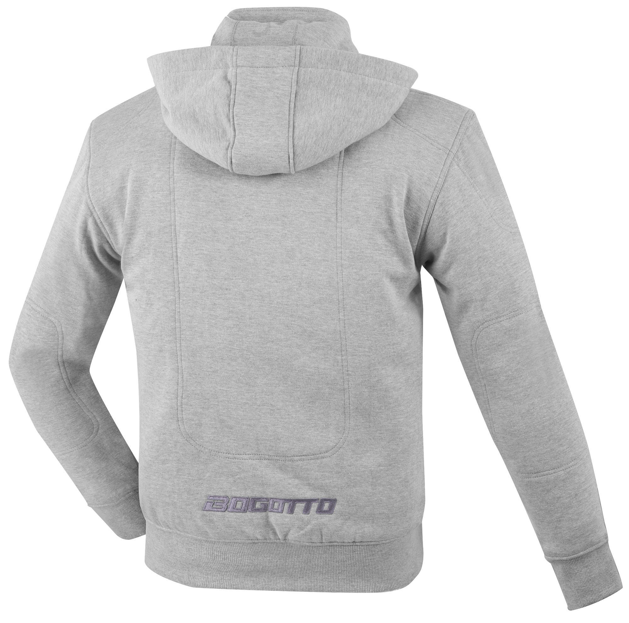Bogotto R-Ace Sweat à capuche zippé de moto gris M Figure 2