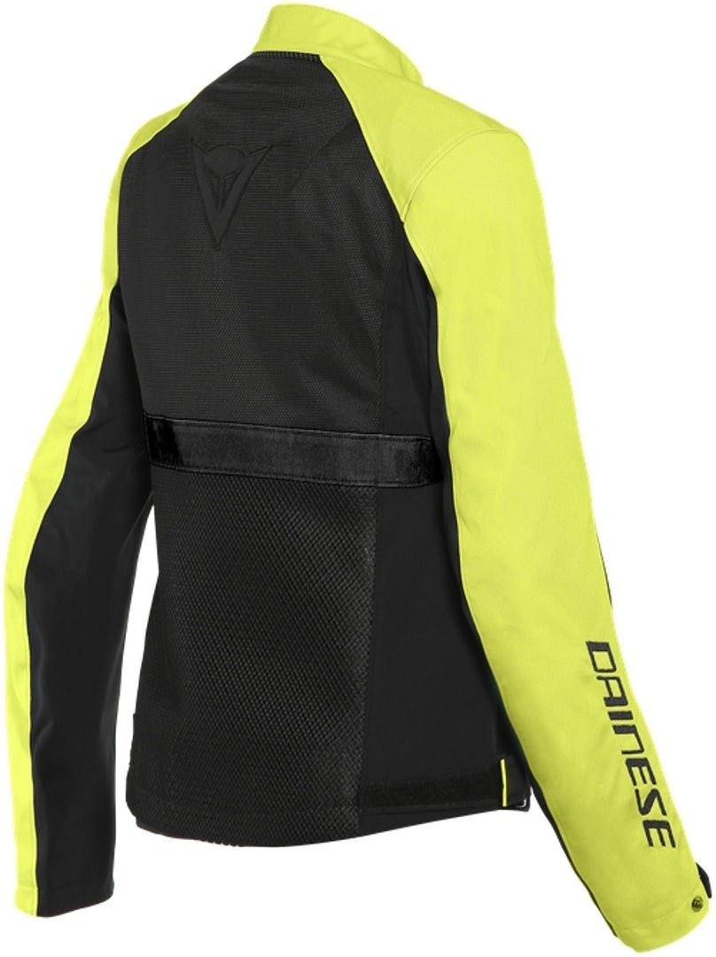 Dainese Ribelle Air Tex 숙녀 오토바이 섬유 재킷 검정/노란색 54 그림 2