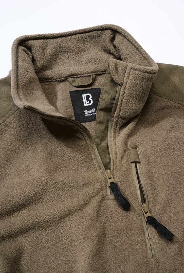 Brandit Fleece Ripstop Свитер на молнии Олив 7XL Рисунок 5