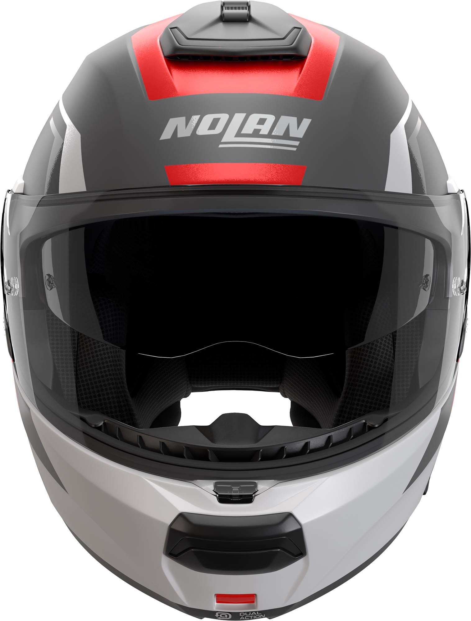 Nolan N100-6 Cinetico Helmet white/grey/red XS (55) Figure 6