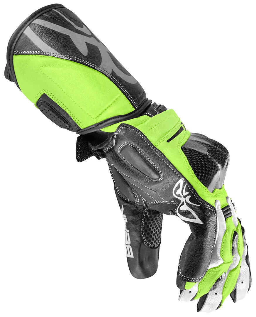 Berik 2.0 ST Motorcykelhandsker gul/sort L Figur 2