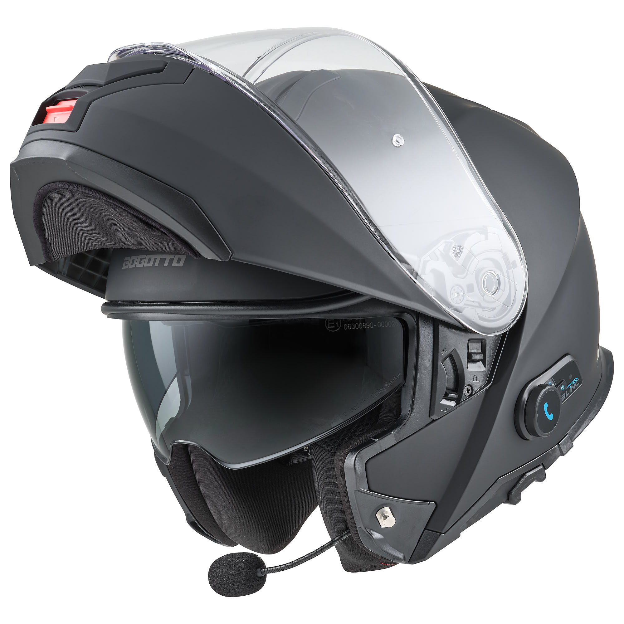 Bogotto H272 Bluetooth Sklápěcí helma Black Matt L (59/60) Obrázek 1
