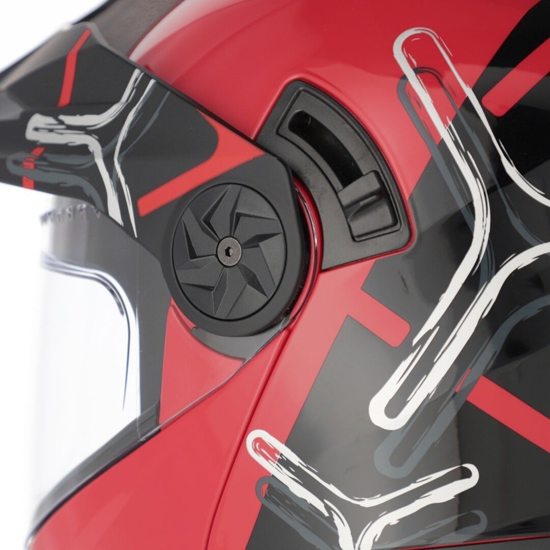 Acerbis Rider Graphic Klapphelm rot/schwarz M (57/58) Abbildung 7