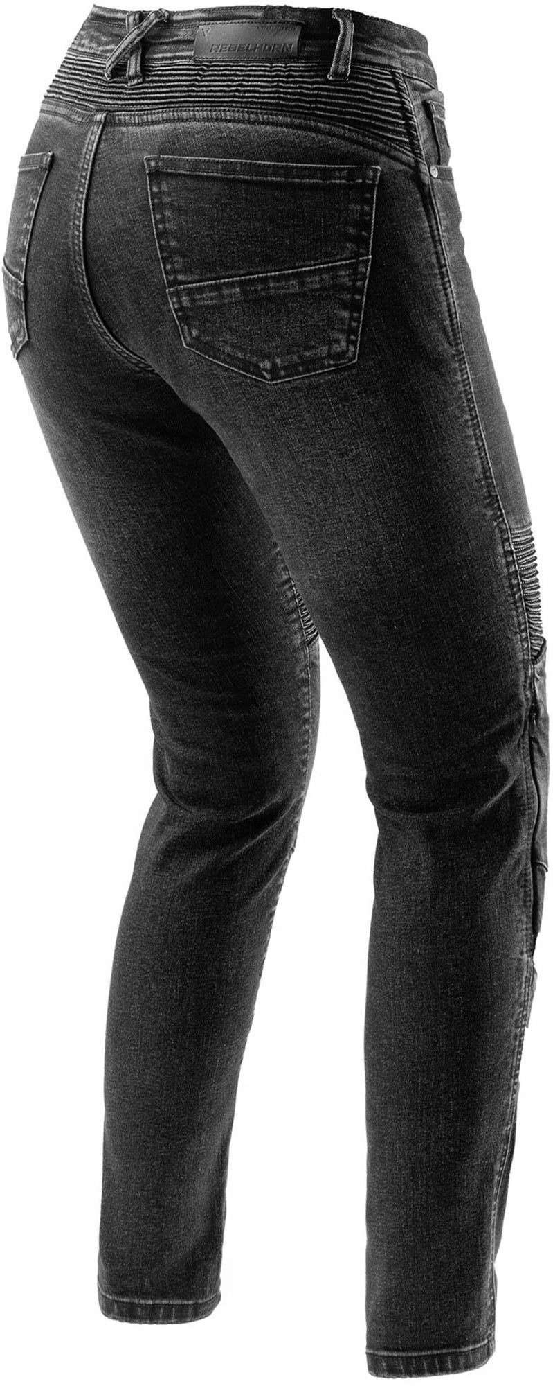 Rebelhorn Agness 2 Damer motorcykeljeans Sort udvasket 36/32 Figur 2