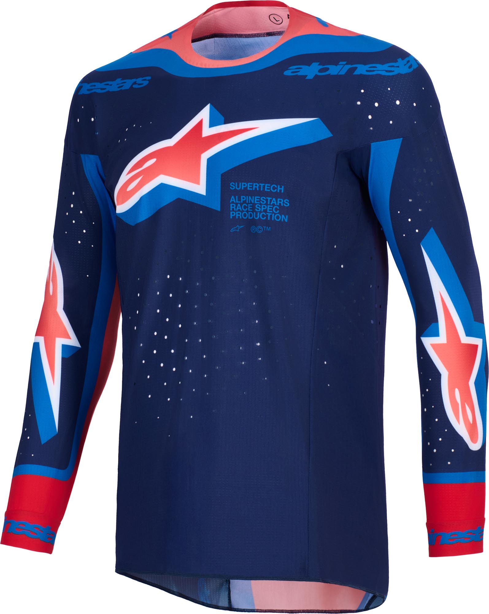Alpinestars Supertech Vista Tricou de motocross albastru închis S Figura 1