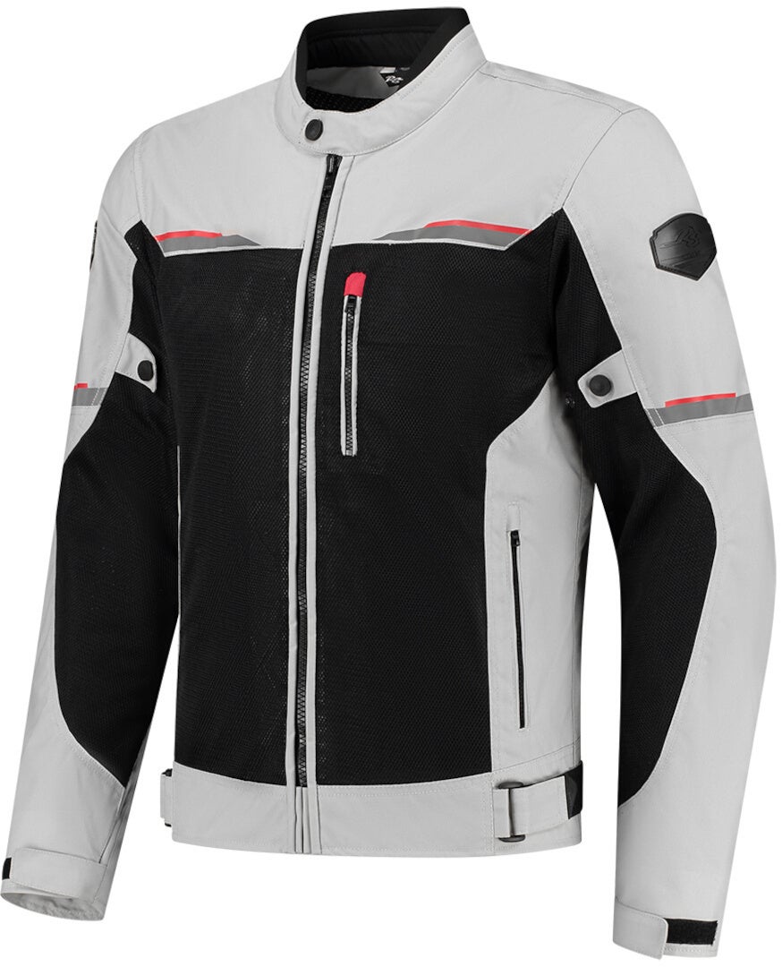 Rusty Stitches Ruben Veste textile de moto Gris clair/Noir XXL Figure 1
