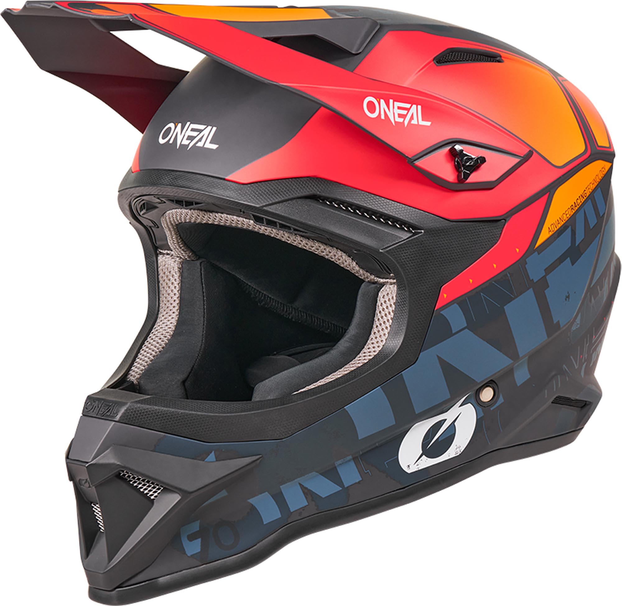 Oneal 1SRS Voltixx Motocross Helm schwarz/orange L (59/60) Abbildung 1