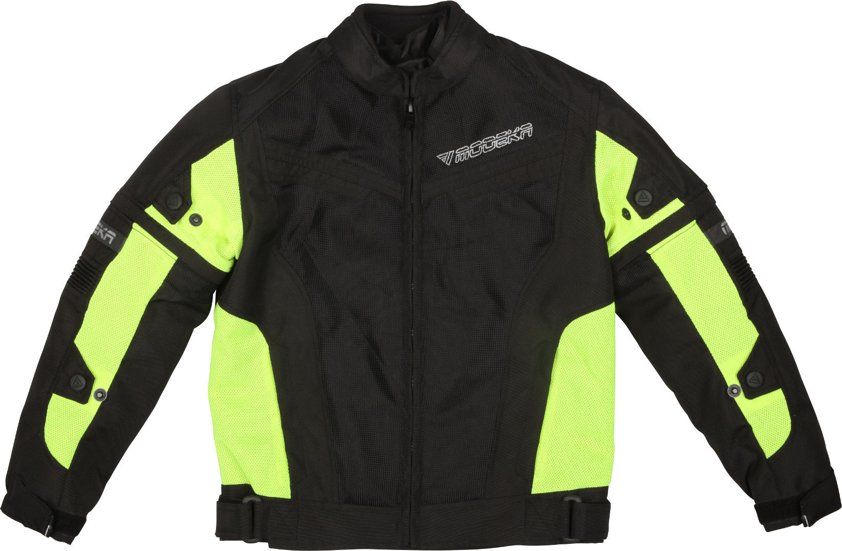 Modeka X-Vent Kinder Motorrad Textiljacke schwarz/neon 140 Abbildung 1