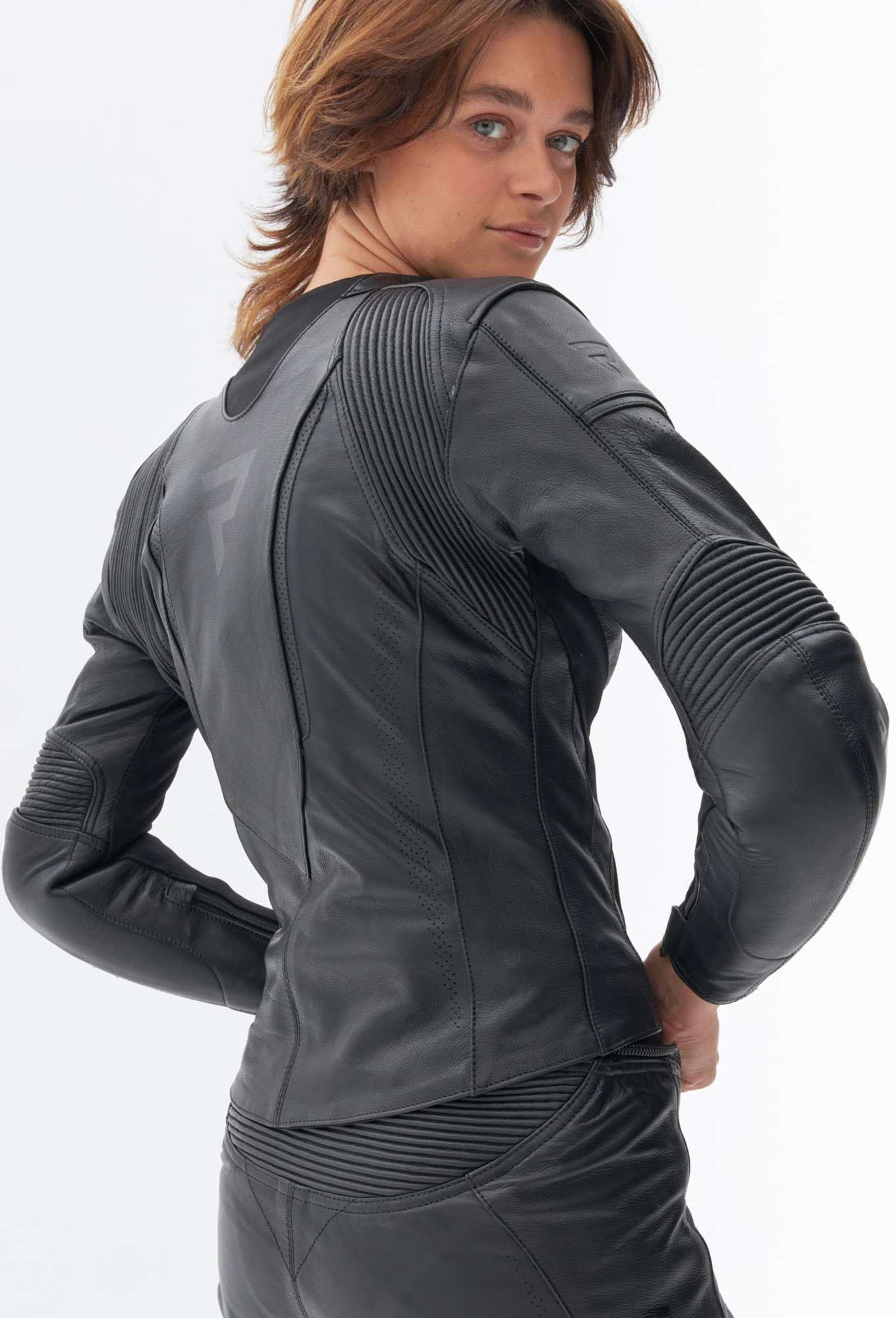 Rebelhorn Rebel Damen Motorrad Lederjacke schwarz 38 Abbildung 4