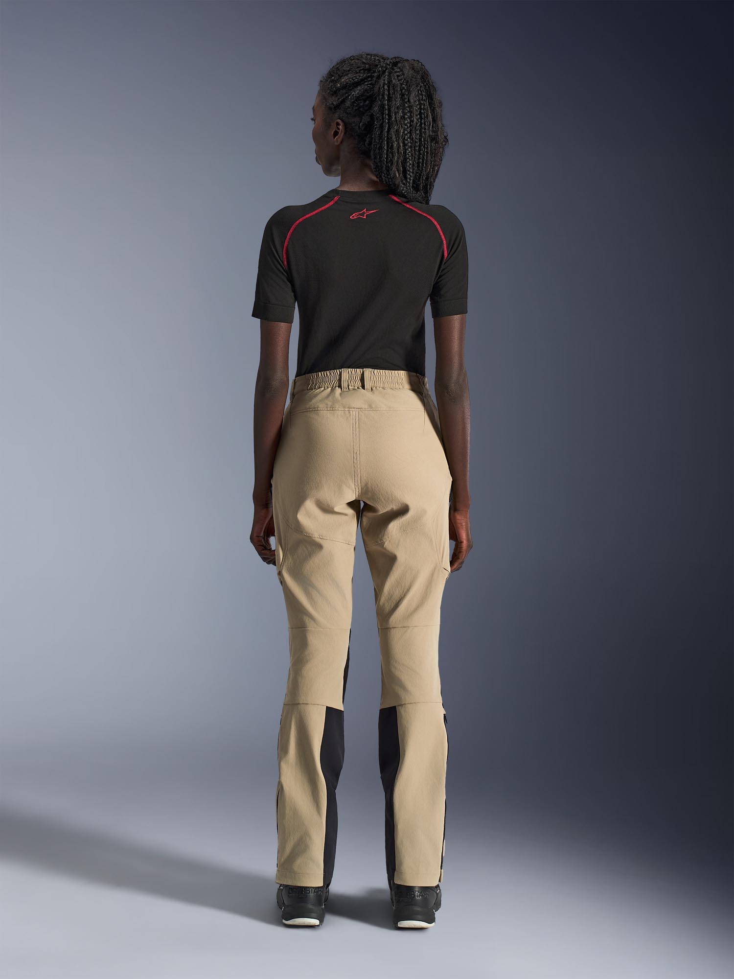 Side view of Alpinestars Stella Flex-AST Explorer Ladies Motorcycle Textile Pants