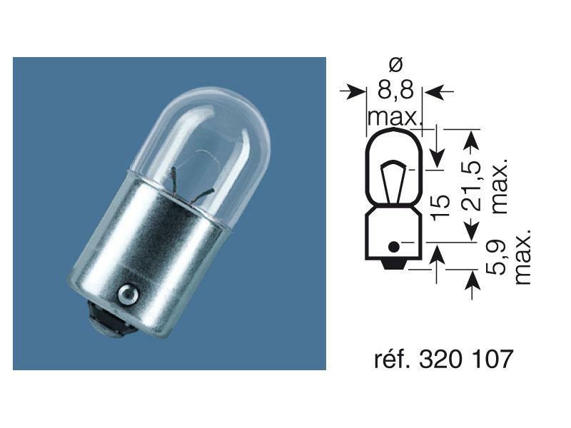 OSRAM Linha Original T4W lâmpada 12V 4W - x10 Figura 3