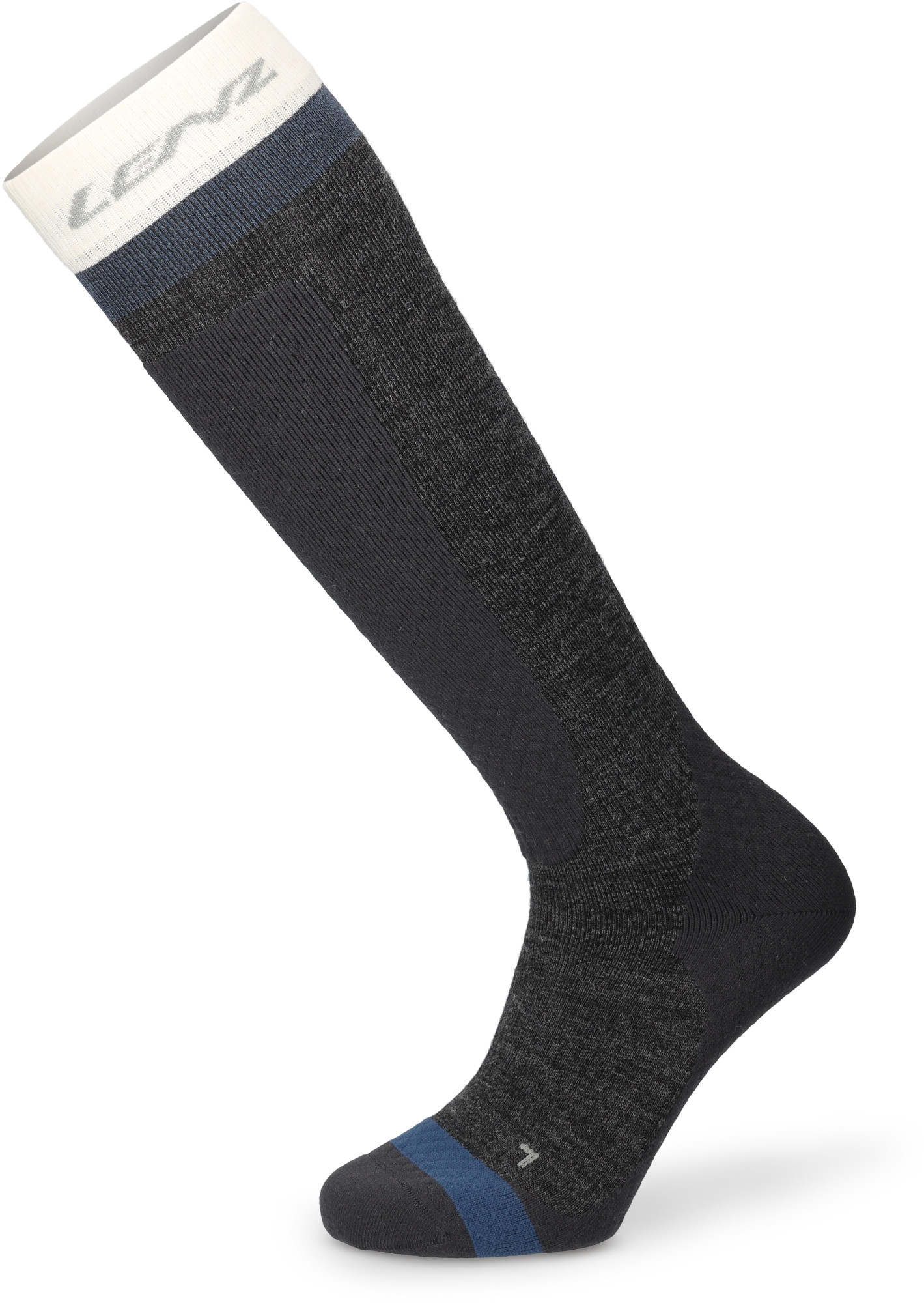 Lenz Think About Merino Winter 1 Socken dunkelgrau 39-41 Abbildung 1